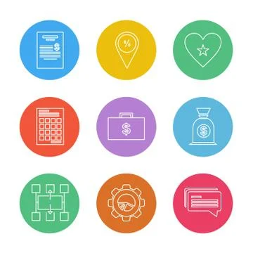 Web , website , user interface , application , internet , eps icons set vecto Stock Illustration