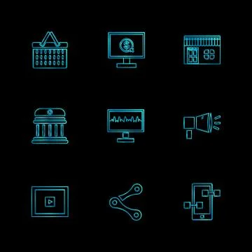 Web , website , user interface , application , internet , eps icons set vecto Ilustración de archivo