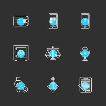 Web , website , user interface , application , internet , eps icons set vecto Stock Illustration