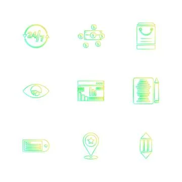 Web , website , user interface , application , internet , eps icons set vecto Ilustración de archivo