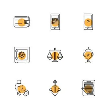 Web , website , user interface , application , internet , eps icons set vecto Stock Illustration