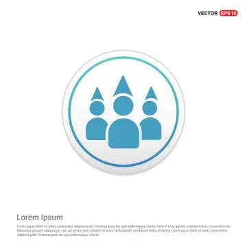Web - white circle button Stock Illustration