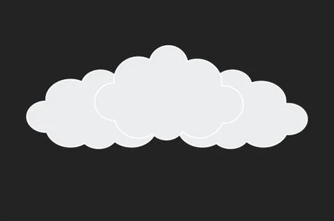 Web white clouds Stock Illustration