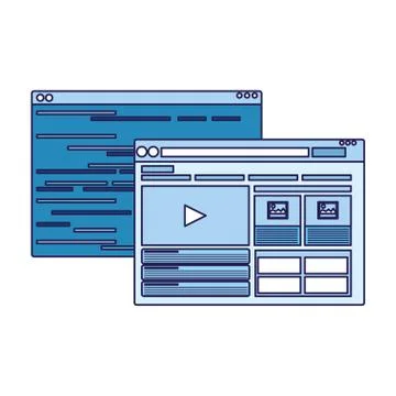 Web windows interface icon Ilustración de archivo