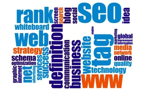 Web word cloud Illustrazione stock