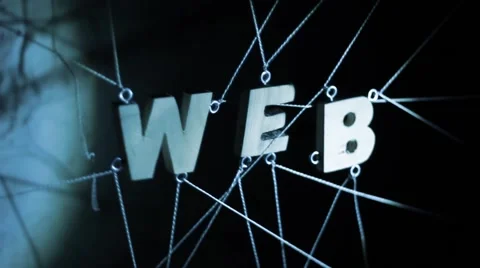 Web Word in the Dark Video stock 55248962