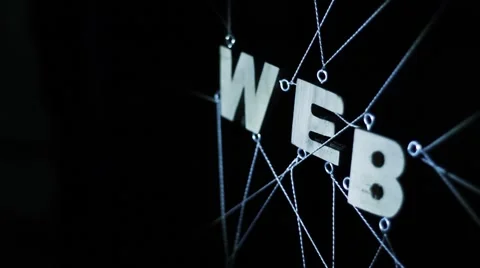 Web Word in the Dark Stock Footage 55248996