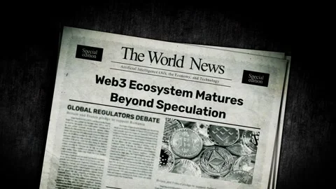 Web3 Ecosystem Matures Beyond Speculation Stock Footage 324321551