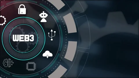 Web3 Ecosystem Next Generation Internet Digital Technology Concept Stock-Footage 324776977