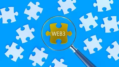 Web3 gold Stock Illustration