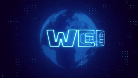 Web3 world digital on blockchain technology connect Stock Footage 246623889