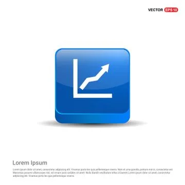 WebArrow Expand Icon, - 3d Blue Button Stock Illustration