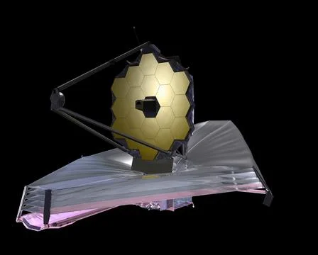 Webb Space Telescope. 3D rendering. Elements of these images by NASA Stock Illustration