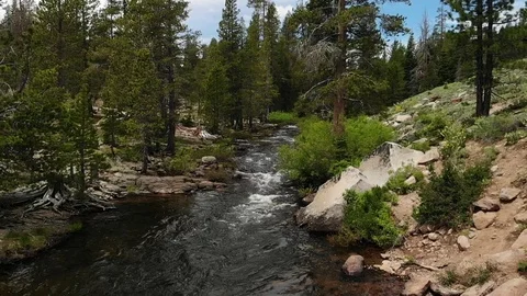 Webber Water Fall Slow Motion - Aerial Drone Stock Footage 112628233
