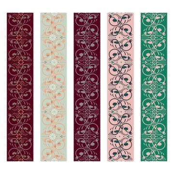 Webbing pattern design tapes. Stock Illustration