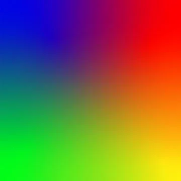 Webblue red yellow green gradient square shape. Stock Illustration