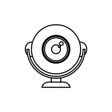 Webcam computer device Stock Illustration
