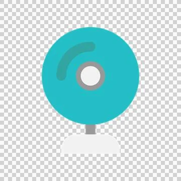 Webcam flat icons. symbol technology for security, office and online. Stock Illustration