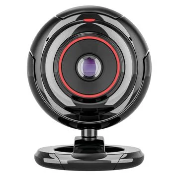 Webcam, front view. 3D rendering Stock Illustration