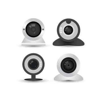 Webcam graphic design template Stock Illustration
