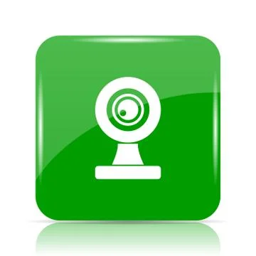 Webcam icon. Internet button on white background.. Stock Illustration