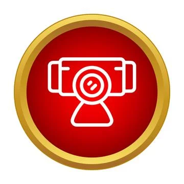 Webcam icon representing digital video conferencing technology Stock Illustration