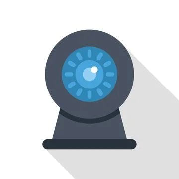Webcam icon representing online communication and video calls Stock Illustration
