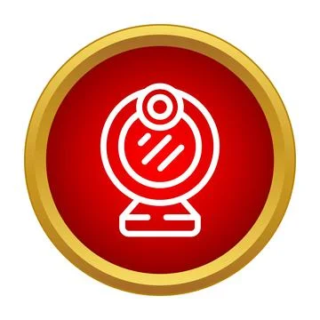 Webcam icon representing online communication and video calls イラスト素材