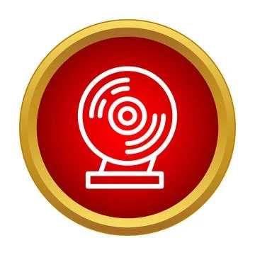 Webcam icon representing online video communication Stockillustratie