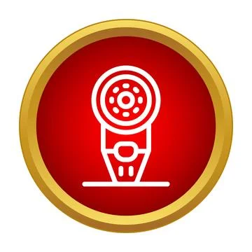 Webcam icon representing security and monitoring technology Stock Illustration