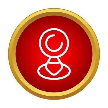 Webcam icon showing video chat technology device イラスト素材