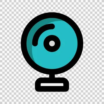 Webcam icon. technology, cctv, video, security, electronics.  Stock Illustration