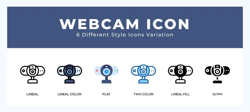 Webcam icon for web. mobile apps and ui. Stock Illustration