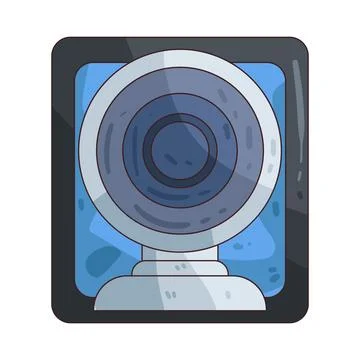 Webcam illustration Stock Illustration