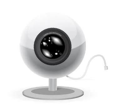 Webcam isolated on white background Stock Illustration