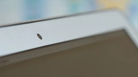 Webcam of laptop - Close up Stock Photos