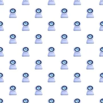 Webcam pattern creating seamless video communication background 库存插图