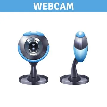 Webcam Realistic Design 스톡 일러스트