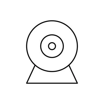 Webcam, SEO icon. Simple line, outline vector elements of commerce icons for ui Stock Illustration