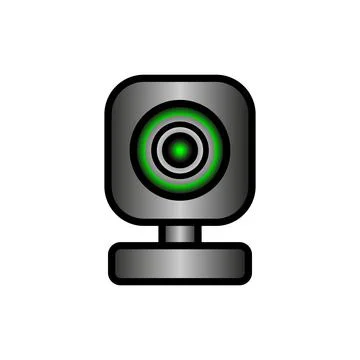 Webcam sign icon. Stock Illustration