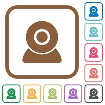 Webcam simple icons Stockillustratie