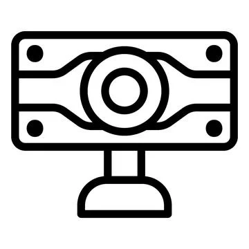 Webcam Vector Icon Design Illustration Stock Illustration