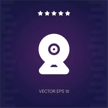 Webcam vector icon Stock Illustration