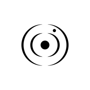 Webcam vector icon. Web camera outline symbol on white background. Stock Illustration