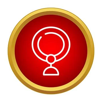 Webcam video call outline icon for applications Illustrazione stock