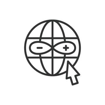 WebDAV icon in line design. webDAV, file sharing, web distributed authoring Stock-Illustration