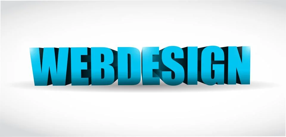 Webdesign 3d text illustration design イラスト素材