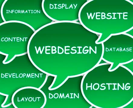 Webdesign cloud Stock Illustration