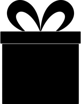 WebGift Box icon, Black gift boxes with ribbon, Present box with ribbon Stock Illustration
