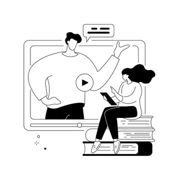 Webinar abstract concept vector illustration. Stock Illustration